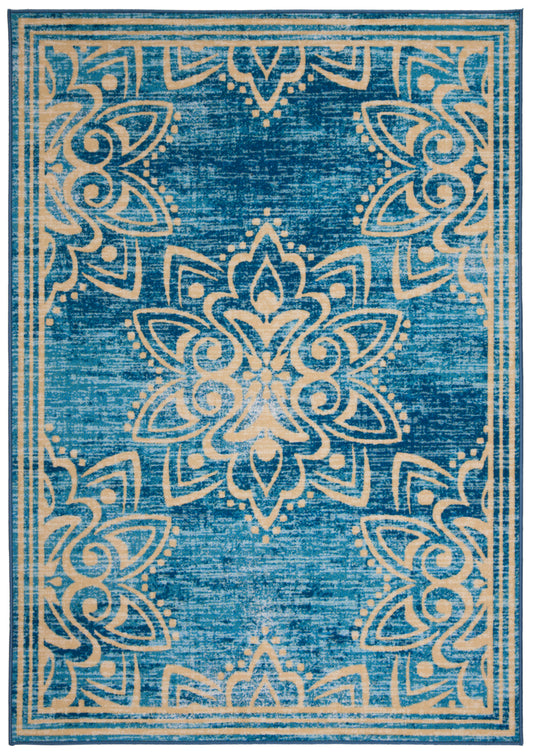 Safavieh Disney Rugs Dsn526K Turquoise/Gold Area Rug