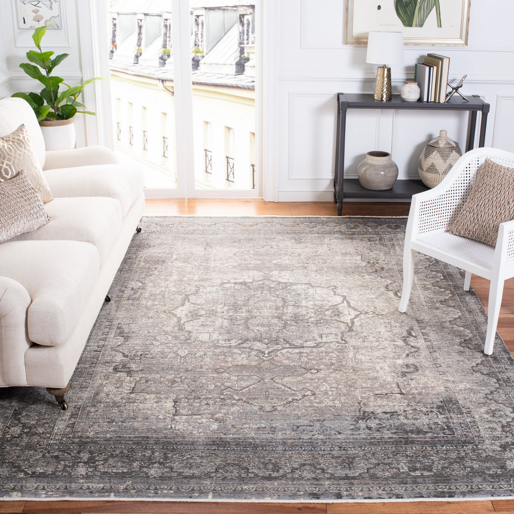 Safavieh Eclipse Ecl134A Ivory/Charcoal Area Rug