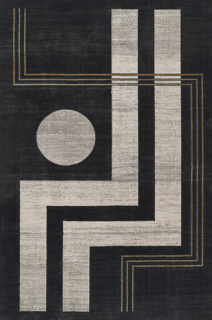 Momeni Edition Edi-3 Charcoal Area Rug