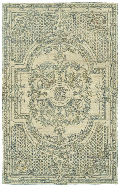 Kaleen Effete Efe99-01 Ivory, Olive, Blue, Taupe Area Rug