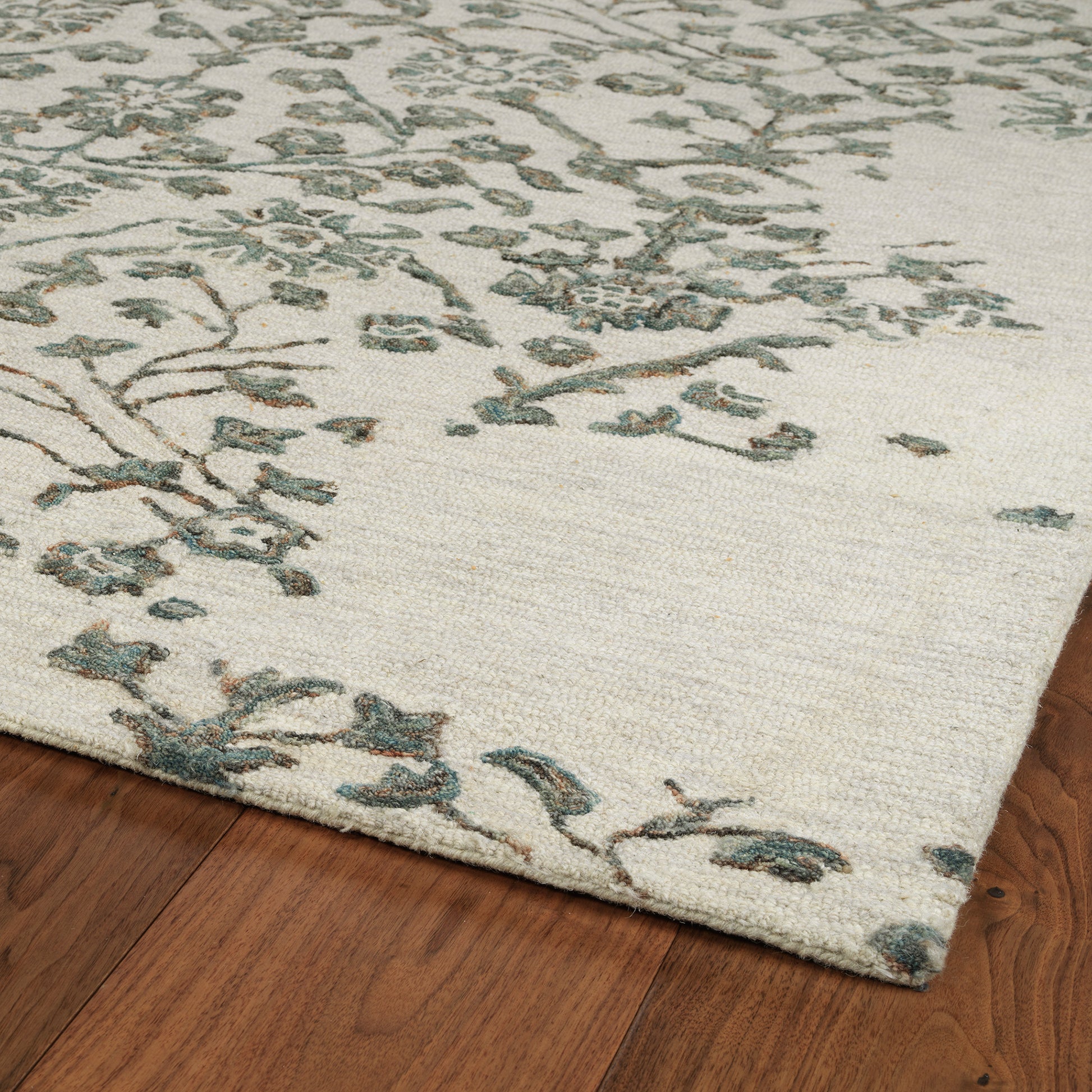 Kaleen Elijah Eli95-42 Linen, Emerald, Fern, Peacock Area Rug