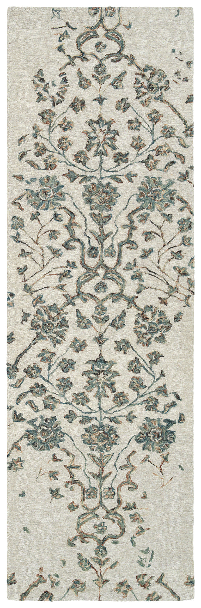 Kaleen Elijah Eli95-42 Linen, Emerald, Fern, Peacock Area Rug