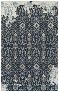 Kaleen Elijah Eli98-22 Navy, Charcoal, Denim, Linen Area Rug