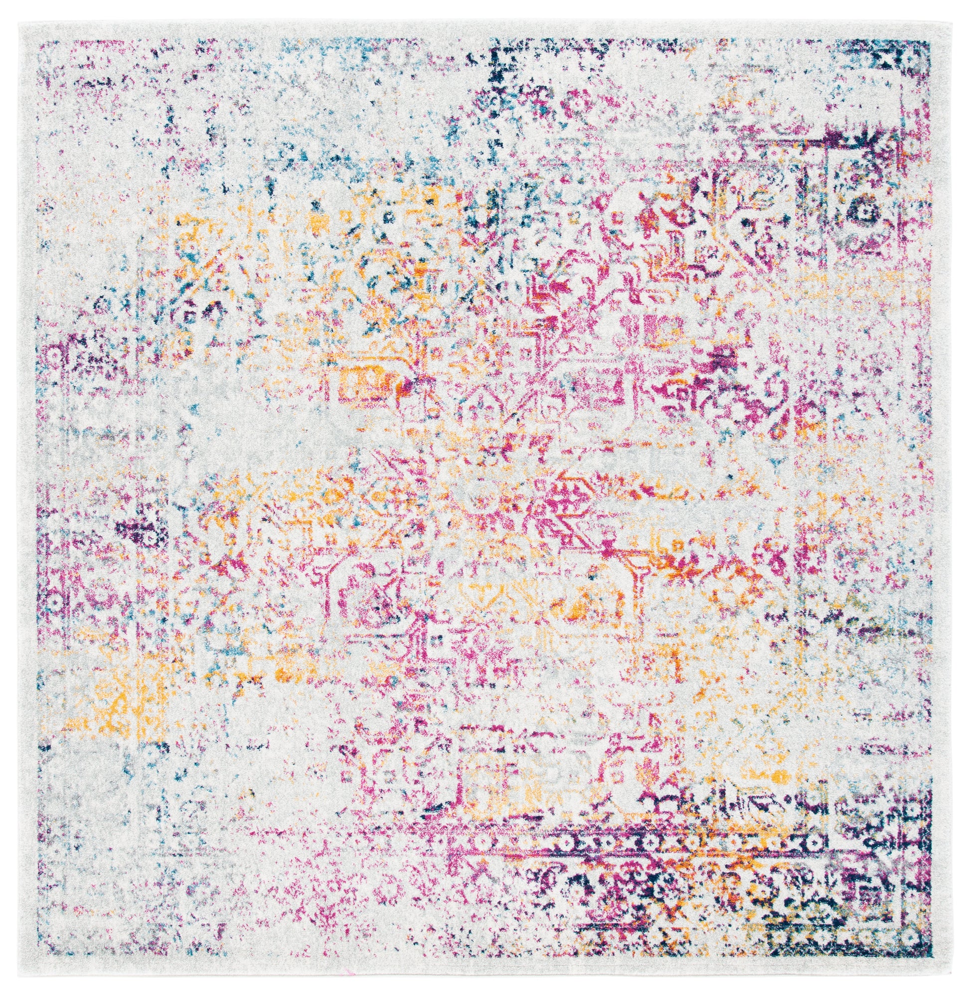 Safavieh Evoke Evk256Q Ivory/Fuchsia Area Rug