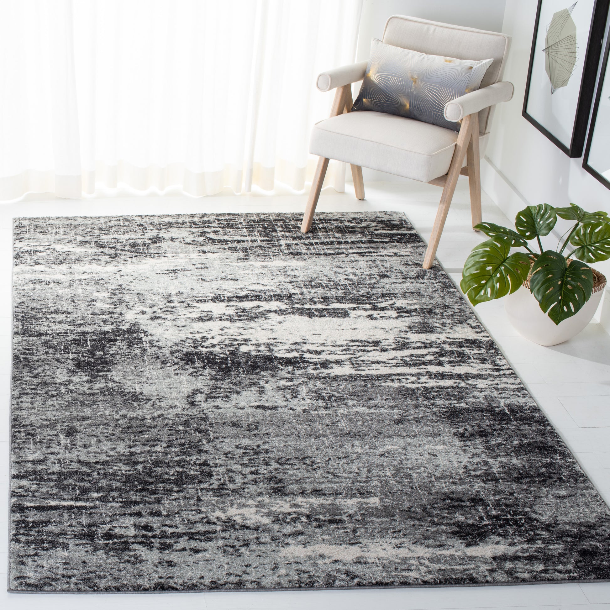 Safavieh Evoke Evk272G Ivory/Dark Grey Area Rug