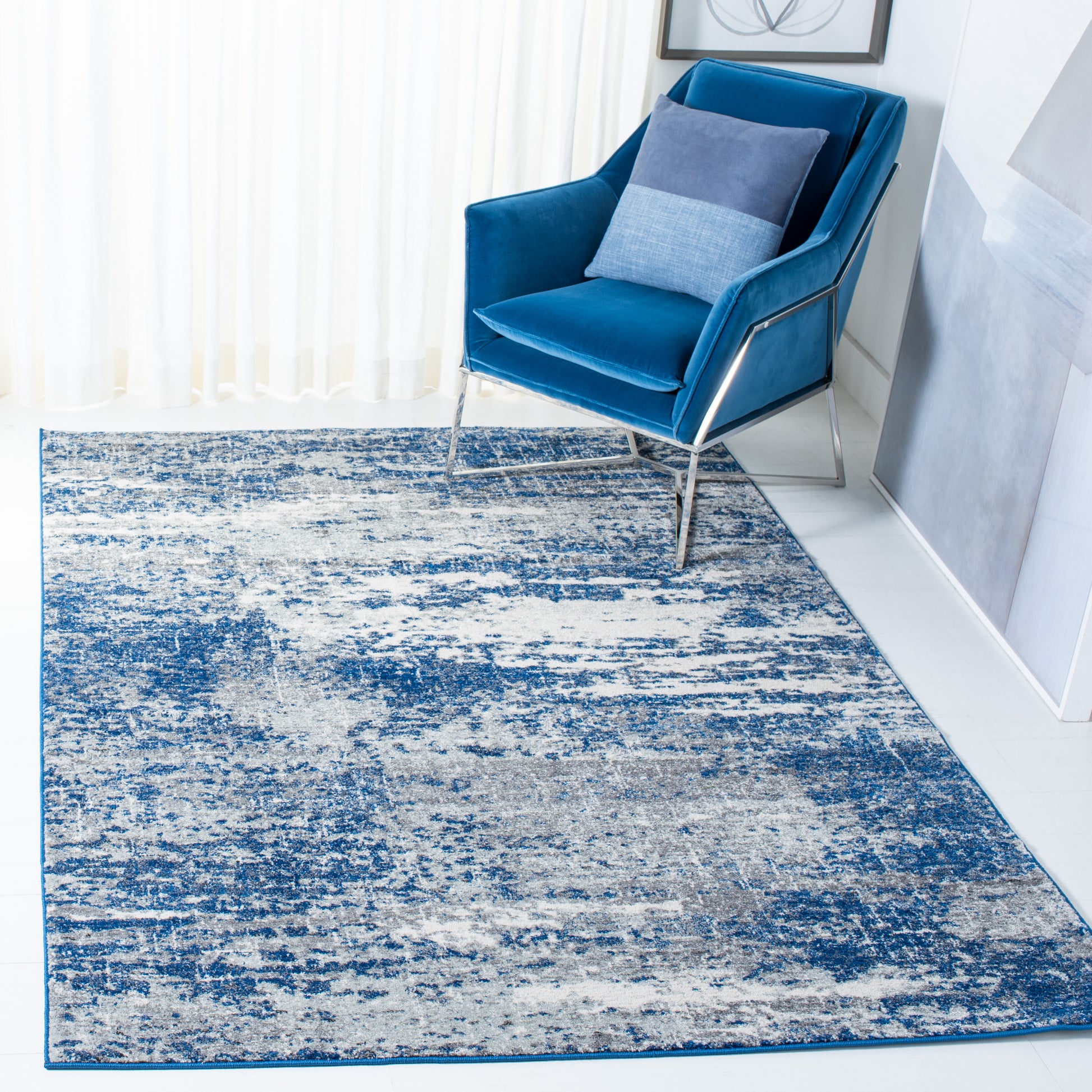 Safavieh Evoke Evk272L Dark Blue/Grey Area Rug