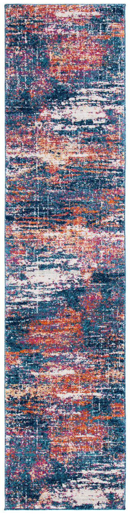 Safavieh Evoke Evk272N Navy/Orange Area Rug