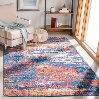 Safavieh Evoke Evk272N Navy/Orange Area Rug