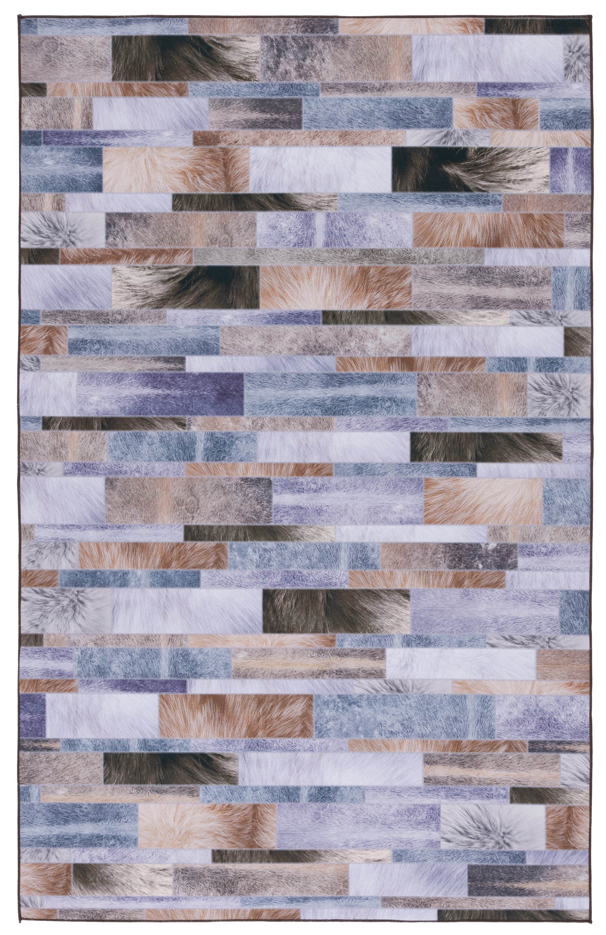 Safavieh Faux Hide Fah515A Beige/Purple Area Rug