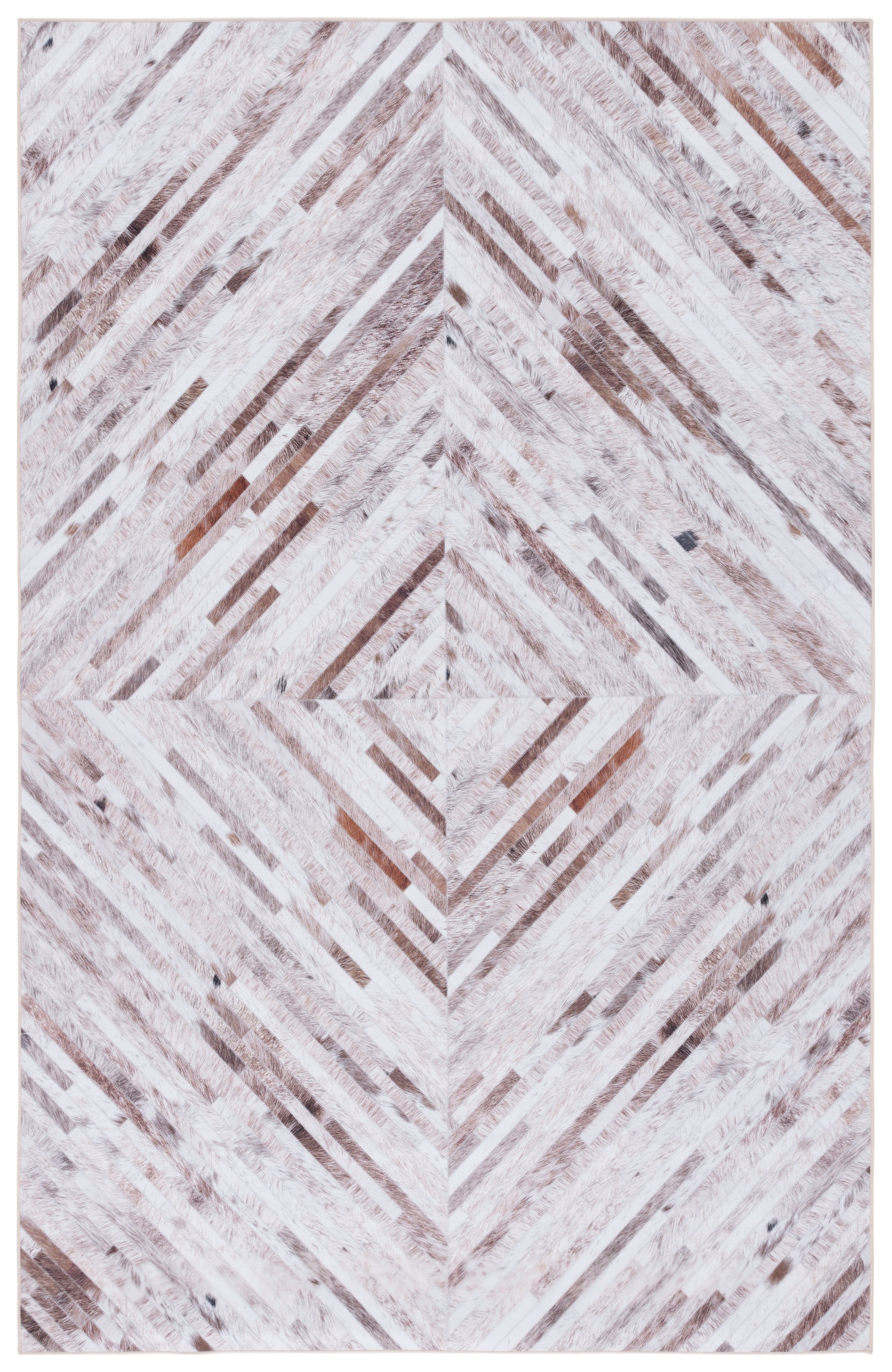 Safavieh Faux Hide Fah526A Beige/Brown Area Rug