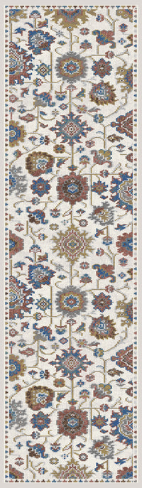 Dynamic Rugs Falcon 6800 Ivory/Grey/Blue/Red/Gold Area Rug