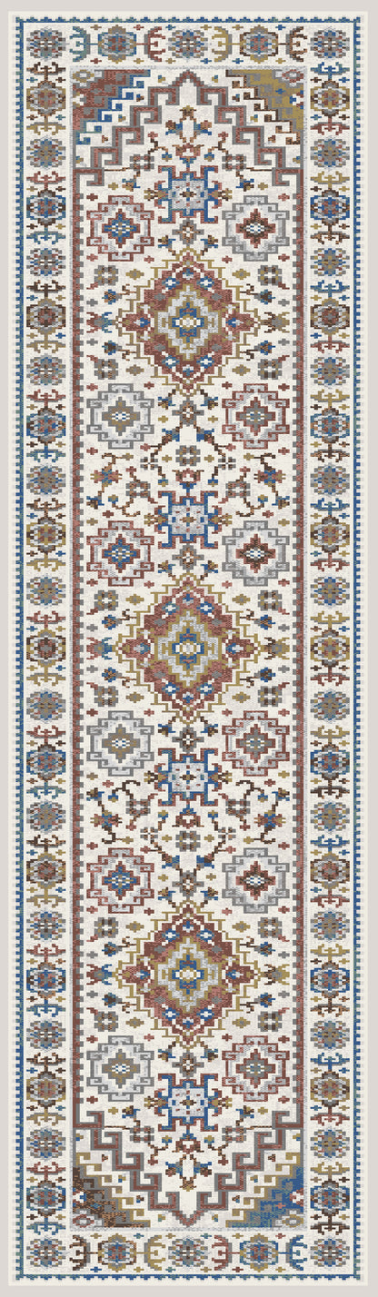 Dynamic Rugs Falcon 6801 Ivory/Grey/Blue/Red/Gold Area Rug