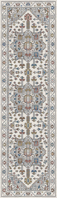 Dynamic Rugs Falcon 6805 Ivory/Grey/Blue/Red/Gold Area Rug