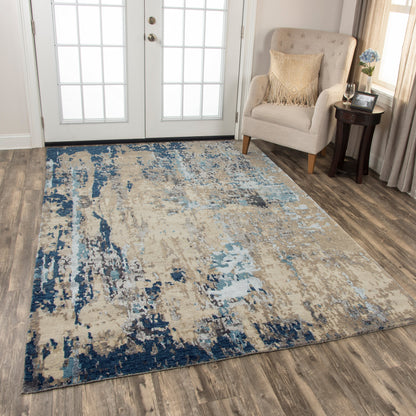 Rizzy Finesse Fin103 Beige/Gray Area Rug