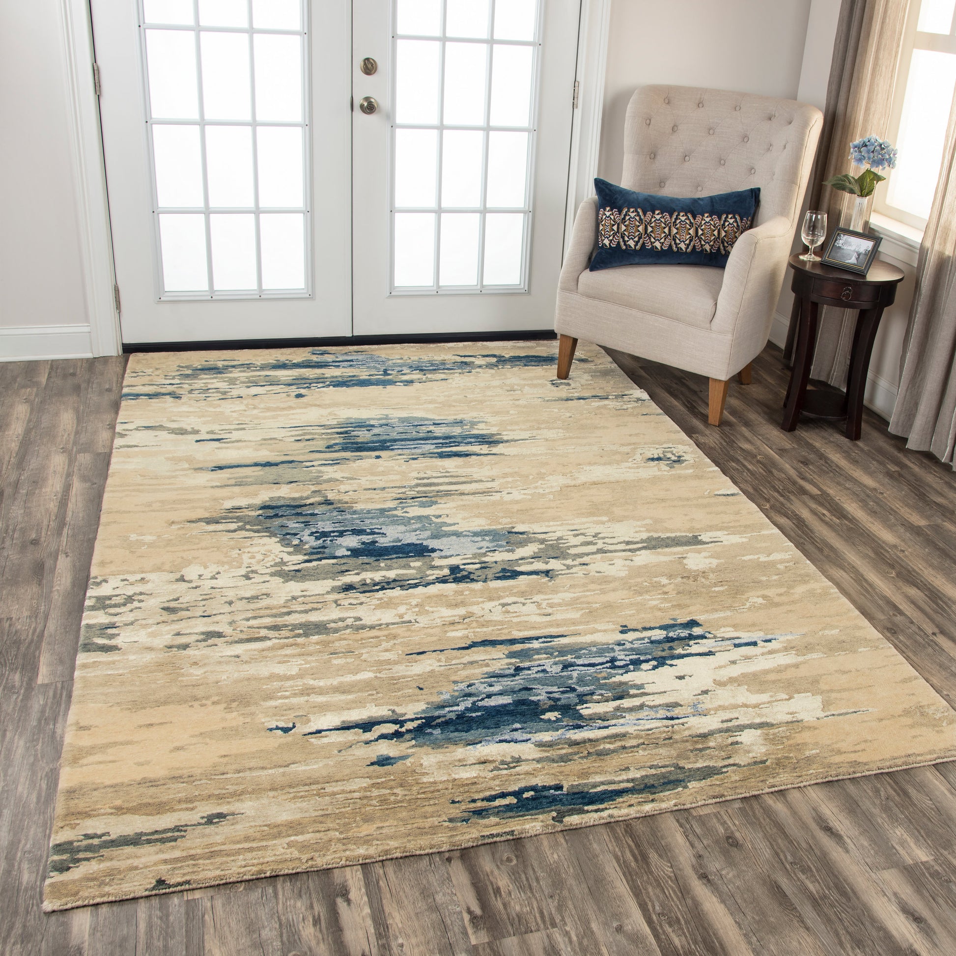 Rizzy Finesse Fin104 Beige/Gray Area Rug