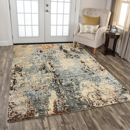 Rizzy Finesse Fin108 Beige/Gray Area Rug