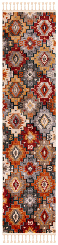 Safavieh Farmhouse Fmh805F Grey/Red Area Rug