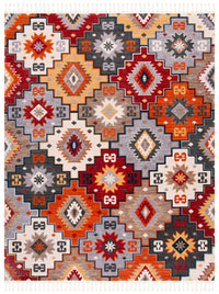 Safavieh Farmhouse Fmh805F Grey/Red Area Rug