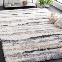 Safavieh Fontana Shag Fnt833A Ivory/Grey Area Rug