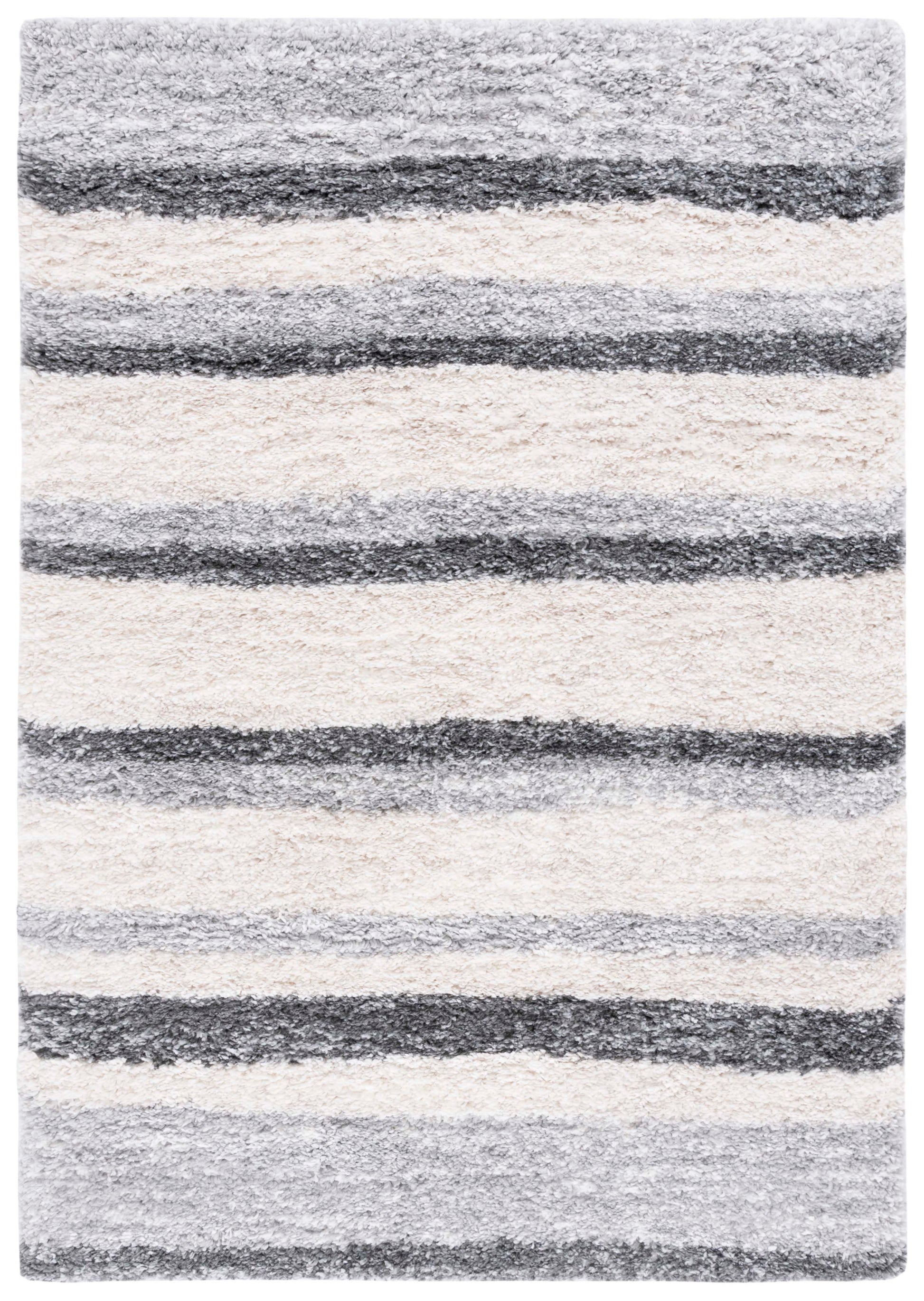 Safavieh Fontana Shag Fnt835A Ivory/Grey Area Rug