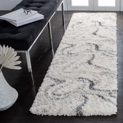 Safavieh Fontana Shag Fnt848A Ivory/Grey Area Rug