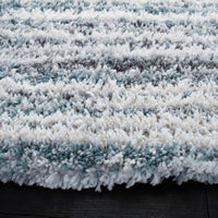 Safavieh Fontana Shag Fnt850B Ivory/Teal Area Rug