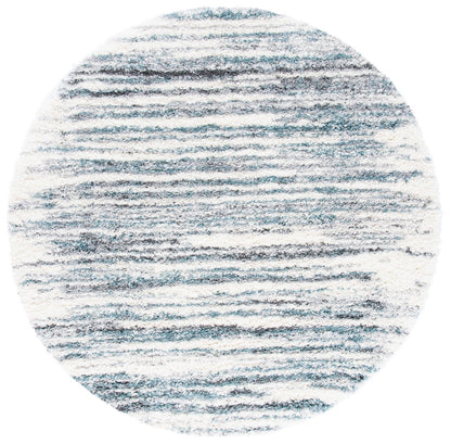 Safavieh Fontana Shag Fnt850B Ivory/Teal Area Rug