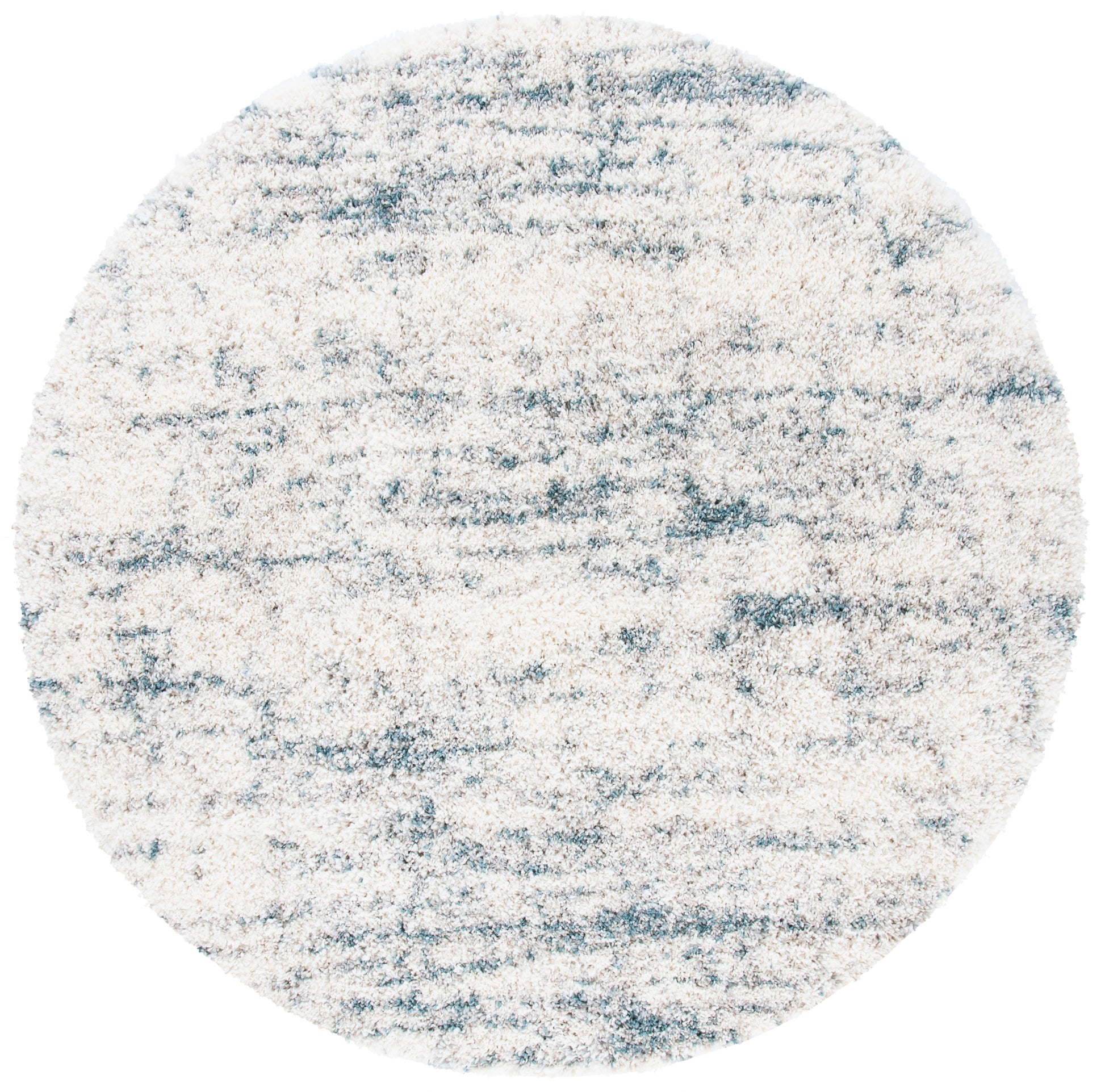 Safavieh Fontana Shag Fnt873A Ivory/Teal Area Rug