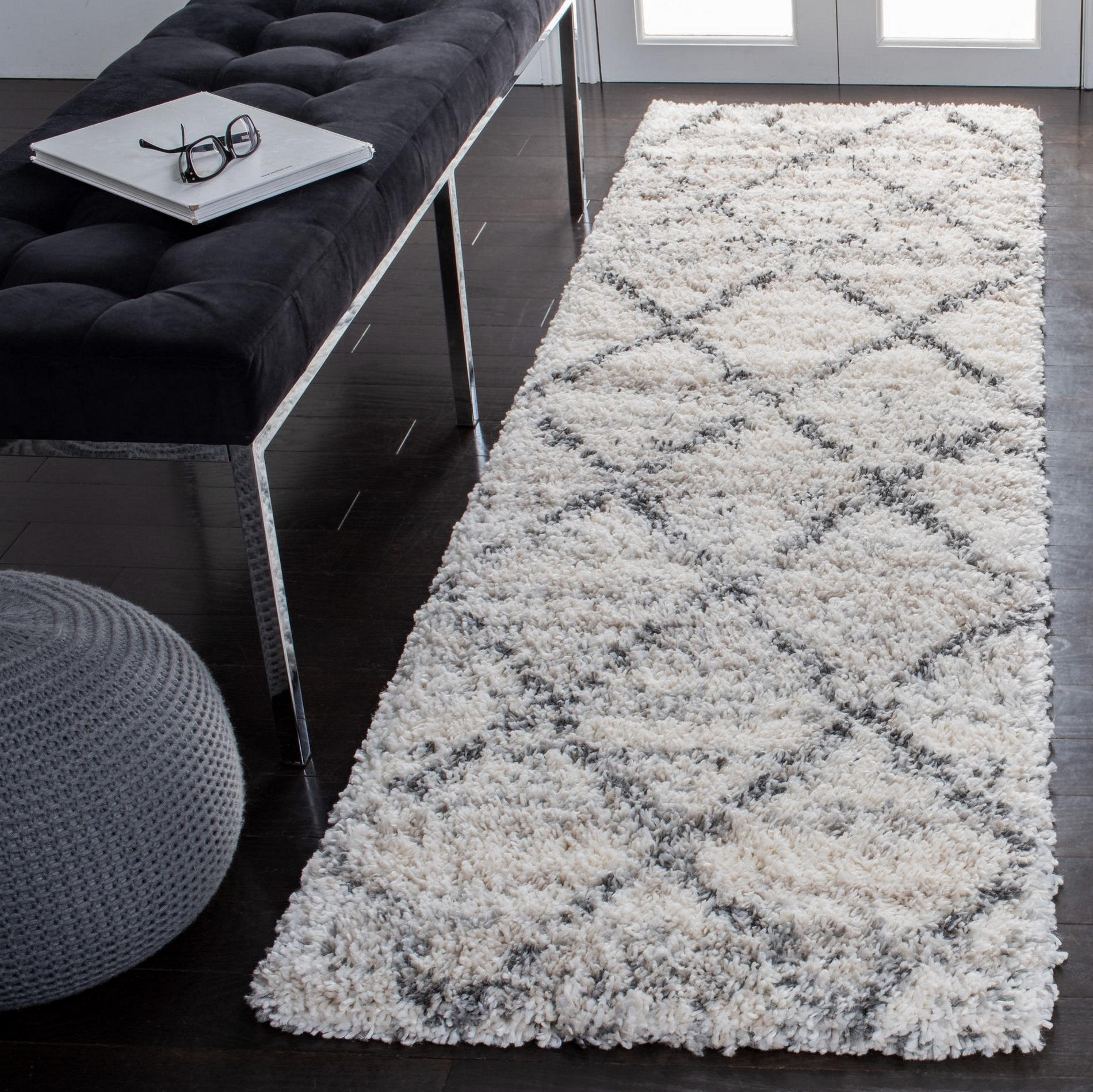 Safavieh Fontana Shag Fnt886F Grey/Ivory Area Rug