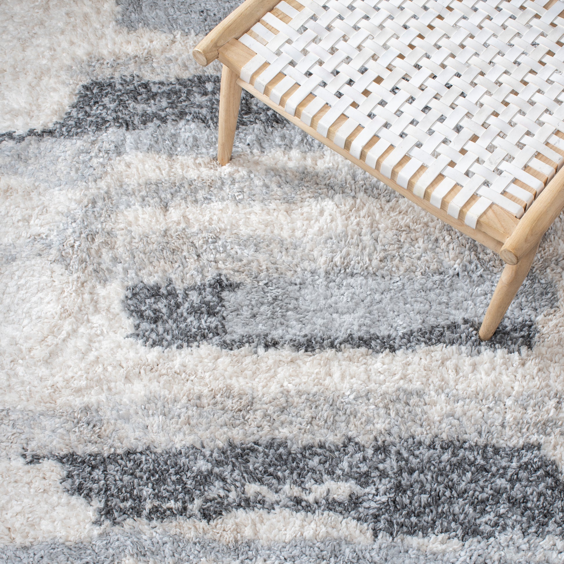 Safavieh Fontana Shag Fnt890F Grey/Ivory Area Rug