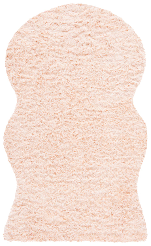 Safavieh Faux Sheep Skin Fss115U Light Pink Area Rug