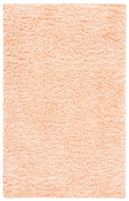 Safavieh Faux Sheep Skin Fss235U Light Pink Area Rug