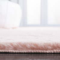 Safavieh Faux Sheep Skin Fss515U Light Pink Area Rug