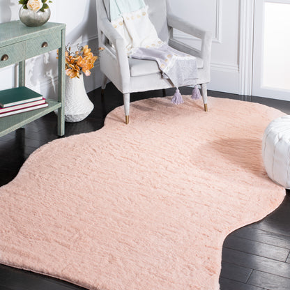 Safavieh Faux Sheep Skin Fss515U Light Pink Area Rug