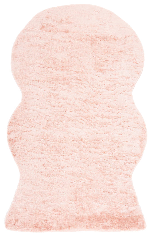 Safavieh Faux Sheep Skin Fss515U Light Pink Area Rug