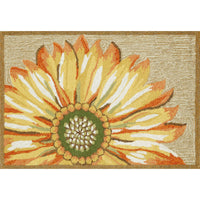 Liora Manne Frontporch Sunflower 1417/09 Yellow Area Rug