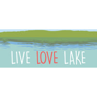 Liora Manne Frontporch Live Love Lake 4507/03 Blue Area Rug