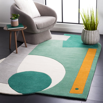 Safavieh Fifth Avenue Ftv146Y Green/Ivory Area Rug