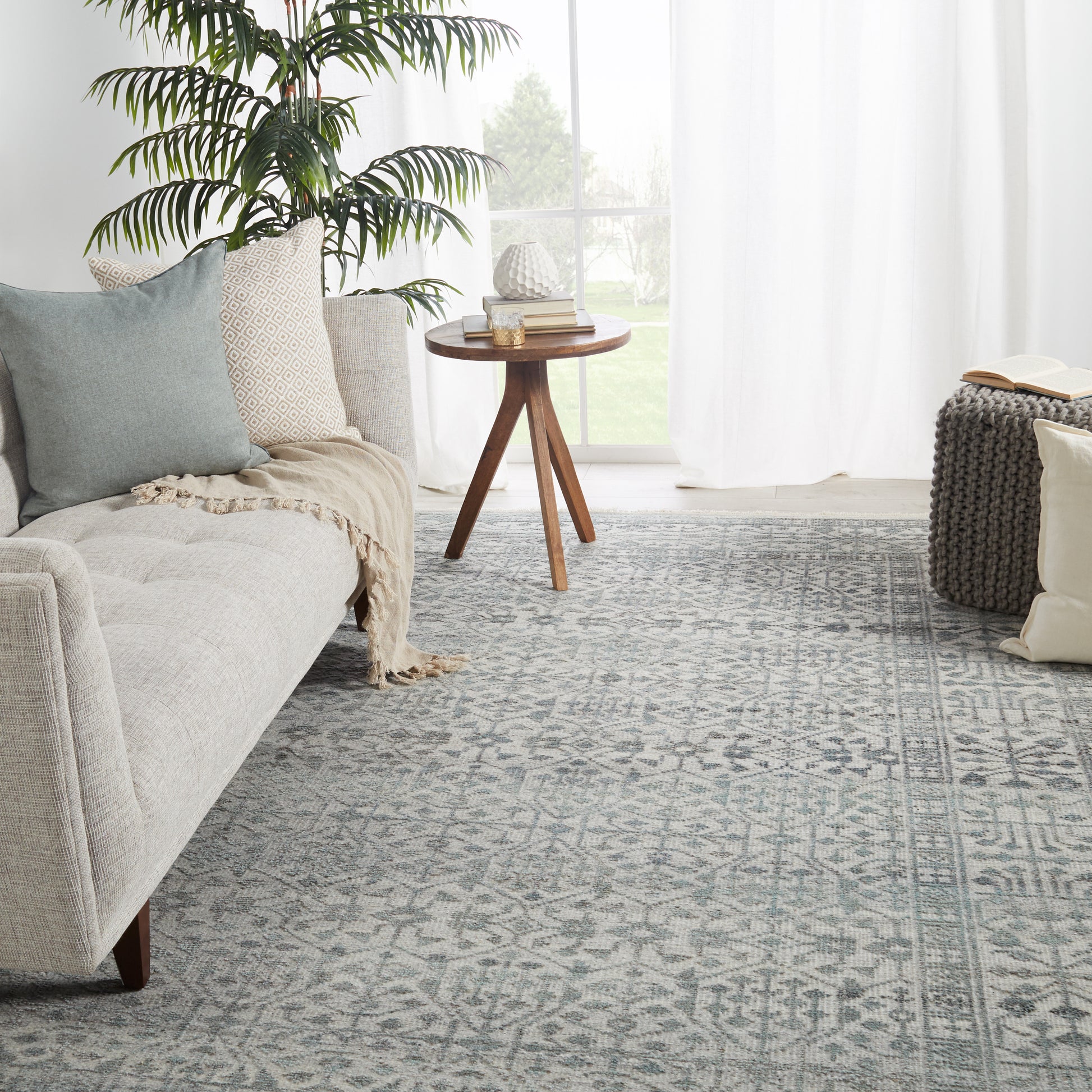 Jaipur Gaia Arinna Gai02 Gray/Light Blue Area Rug