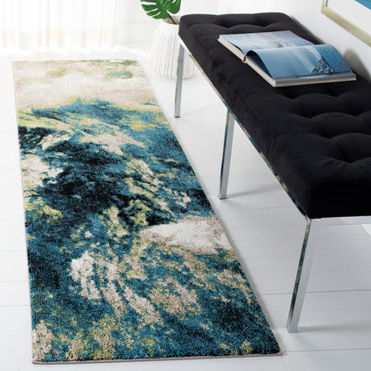 Safavieh Glacier Gla123M Navy/Green Area Rug