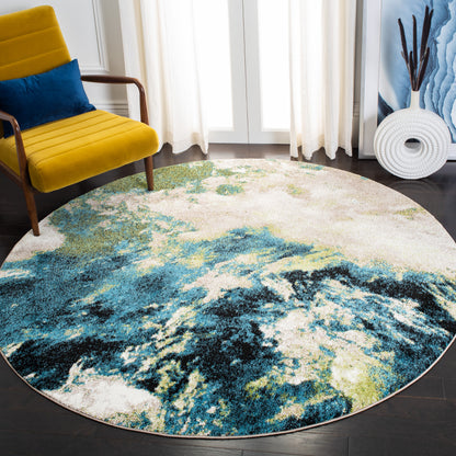 Safavieh Glacier Gla123M Navy/Green Area Rug