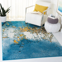 Safavieh Glacier Gla125M Blue/Gold Area Rug