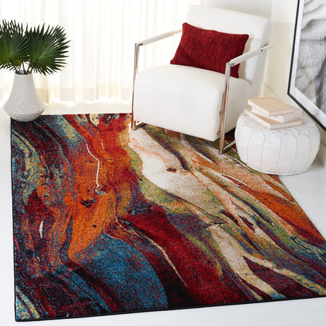 Safavieh Glacier Gla126Q Red/Green Area Rug