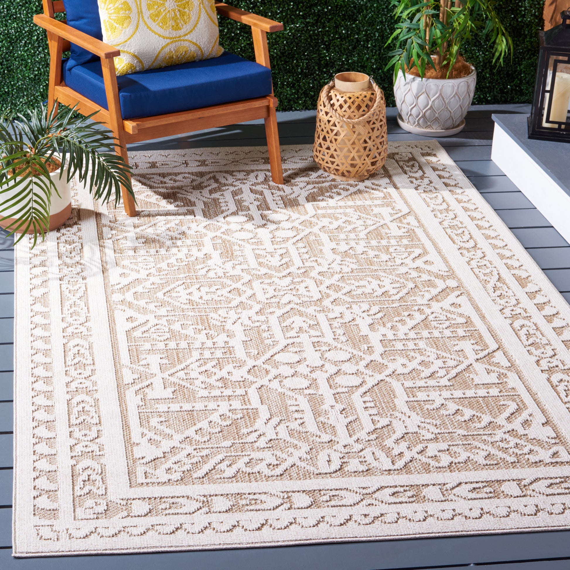 Safavieh Global Glb222B Beige/Light Beige Area Rug