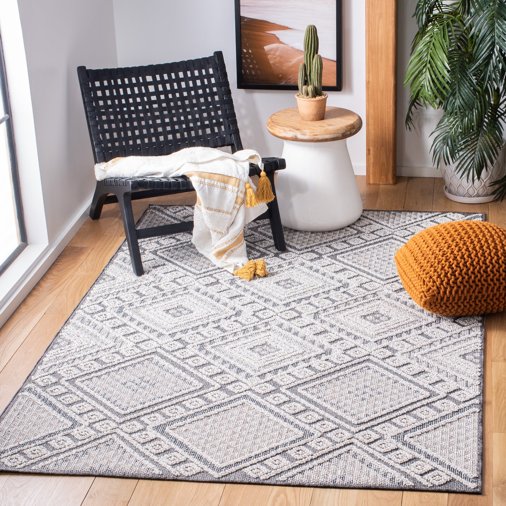 Safavieh Global Glb813F Grey/Ivory Area Rug