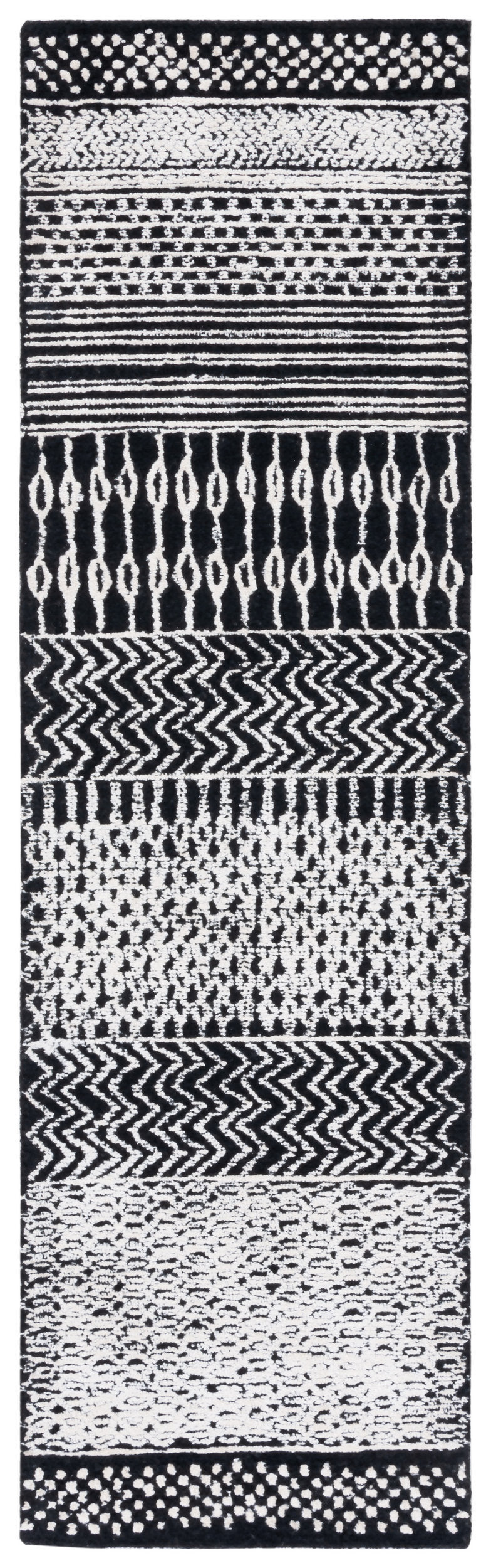 Safavieh Glamour Glm538Z Black/Ivory Area Rug