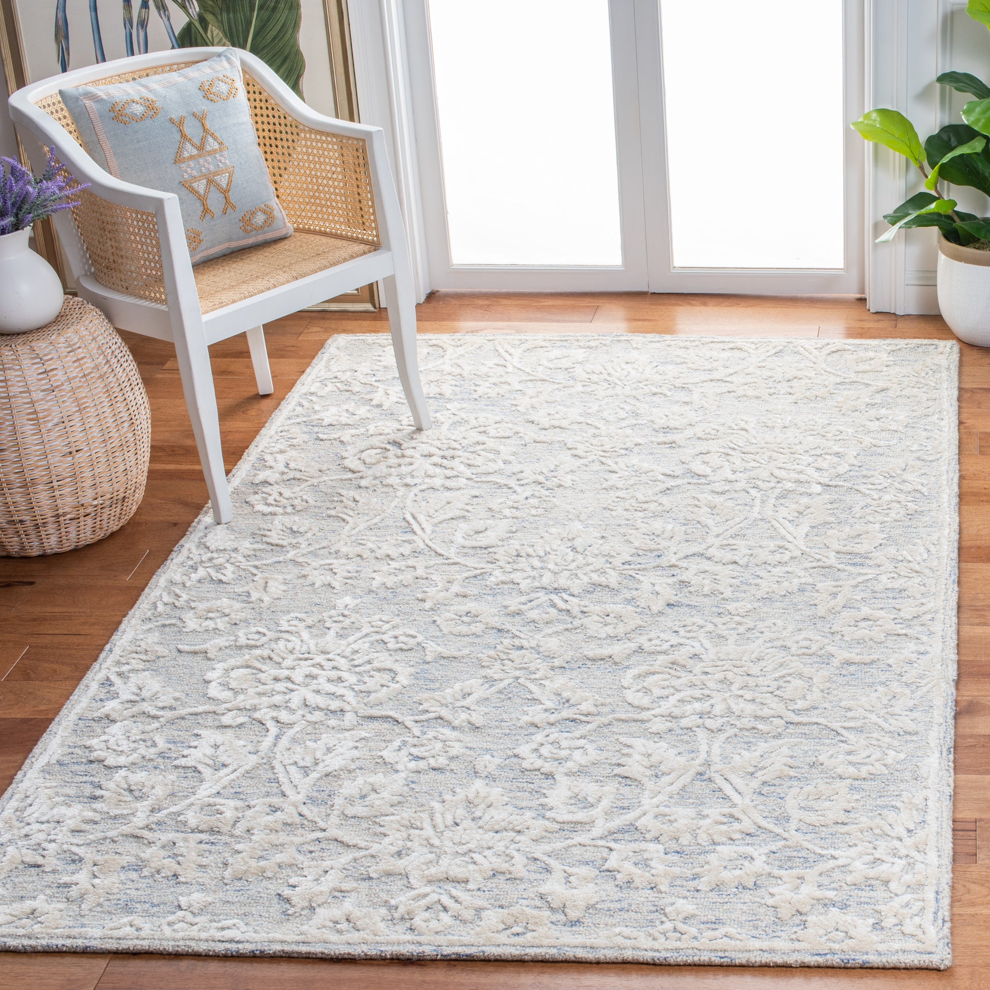 Safavieh Glamour Glm551M Blue/Ivory Area Rug