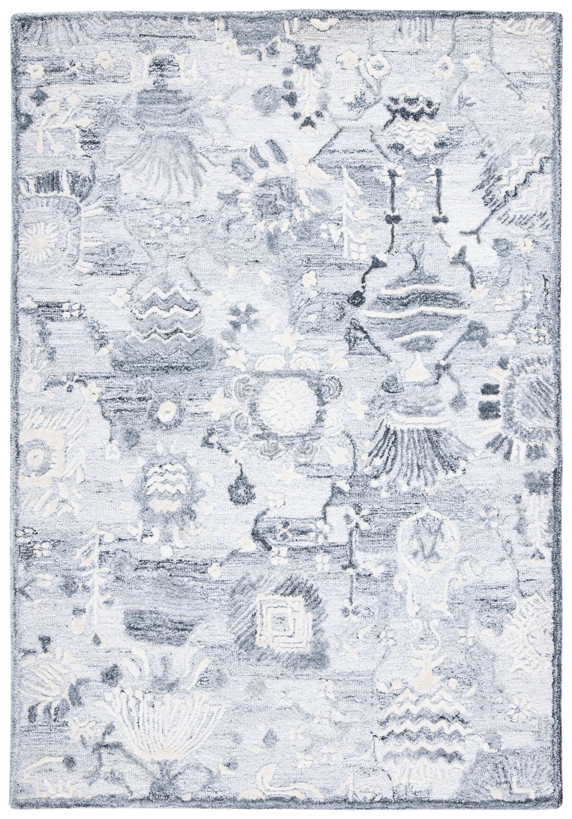 Safavieh Glamour Glm569A Ivory/Grey Area Rug