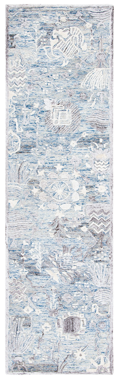 Safavieh Glamour Glm569M Light Blue/Ivory Area Rug