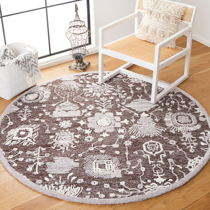 Safavieh Glamour Glm569T Dark Brown/Ivory Area Rug